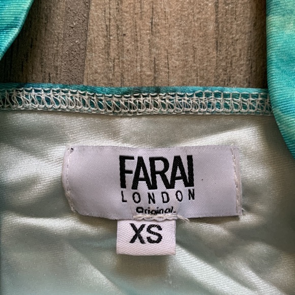 ✨HP✨ Farai London Gaia Mini Dress in Ocean Blue - Picture 4 of 7